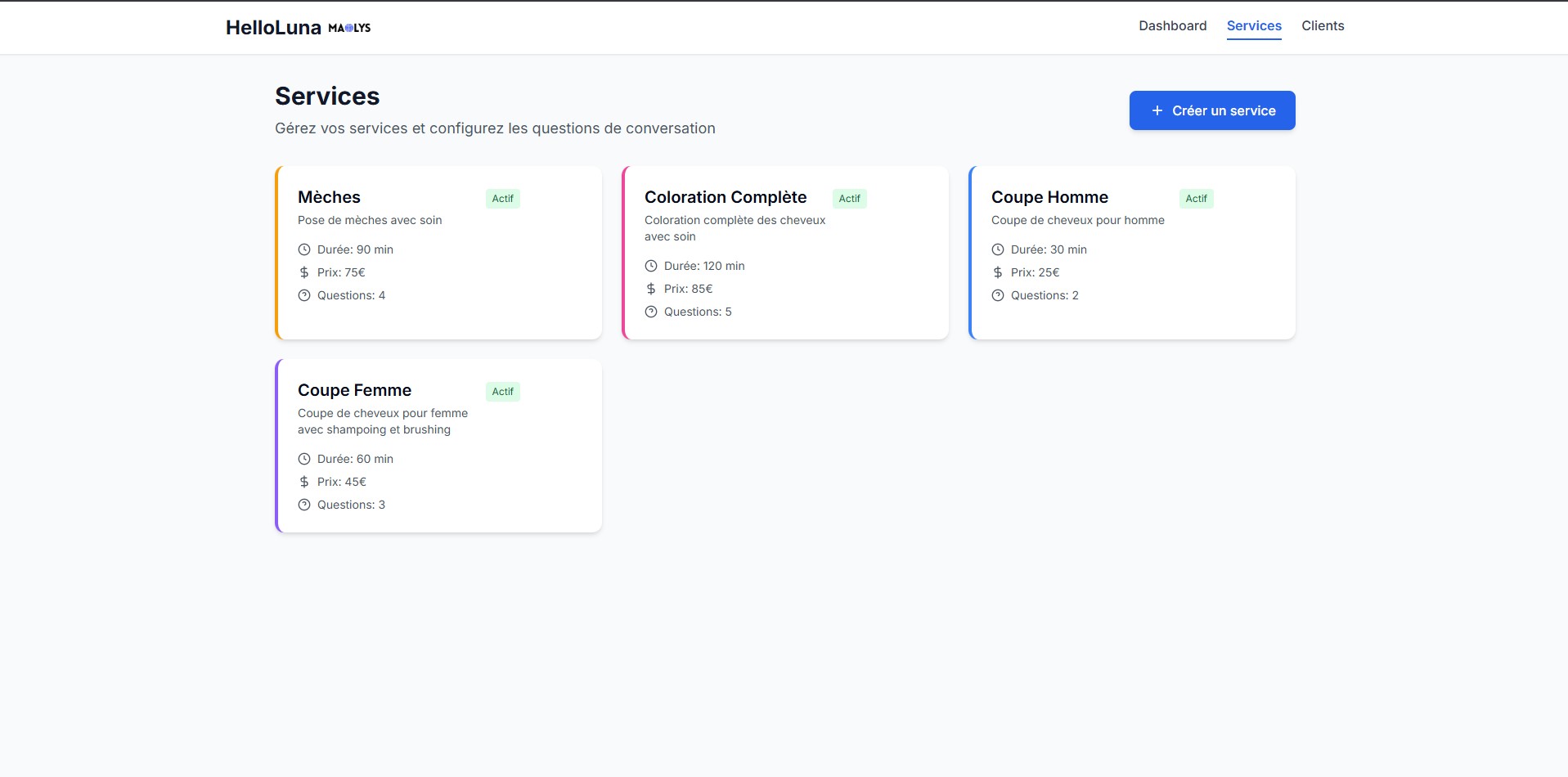 Screenshot principal de HelloLuna