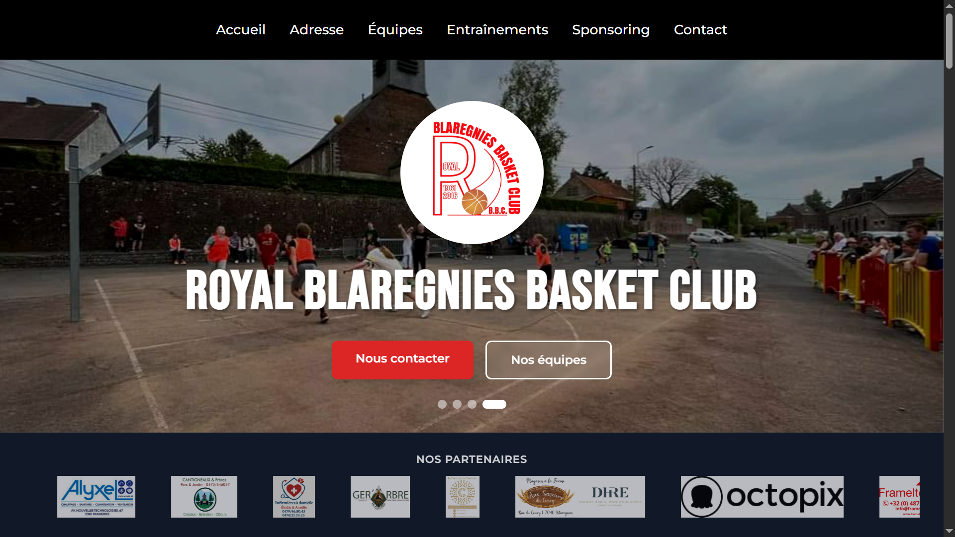 Screenshot desktop du site RBBC